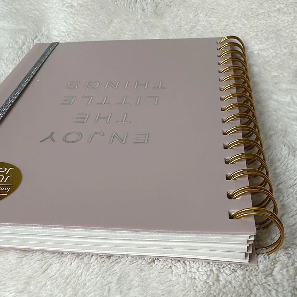 Enjoy the Little Things Spiral Journal Doodle Sketch Notebook Lines, Dots, Blank
